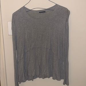 Gray layered Top